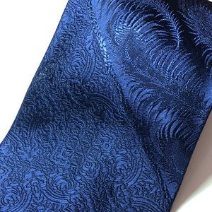 Gianni Collection Navy Blue tie